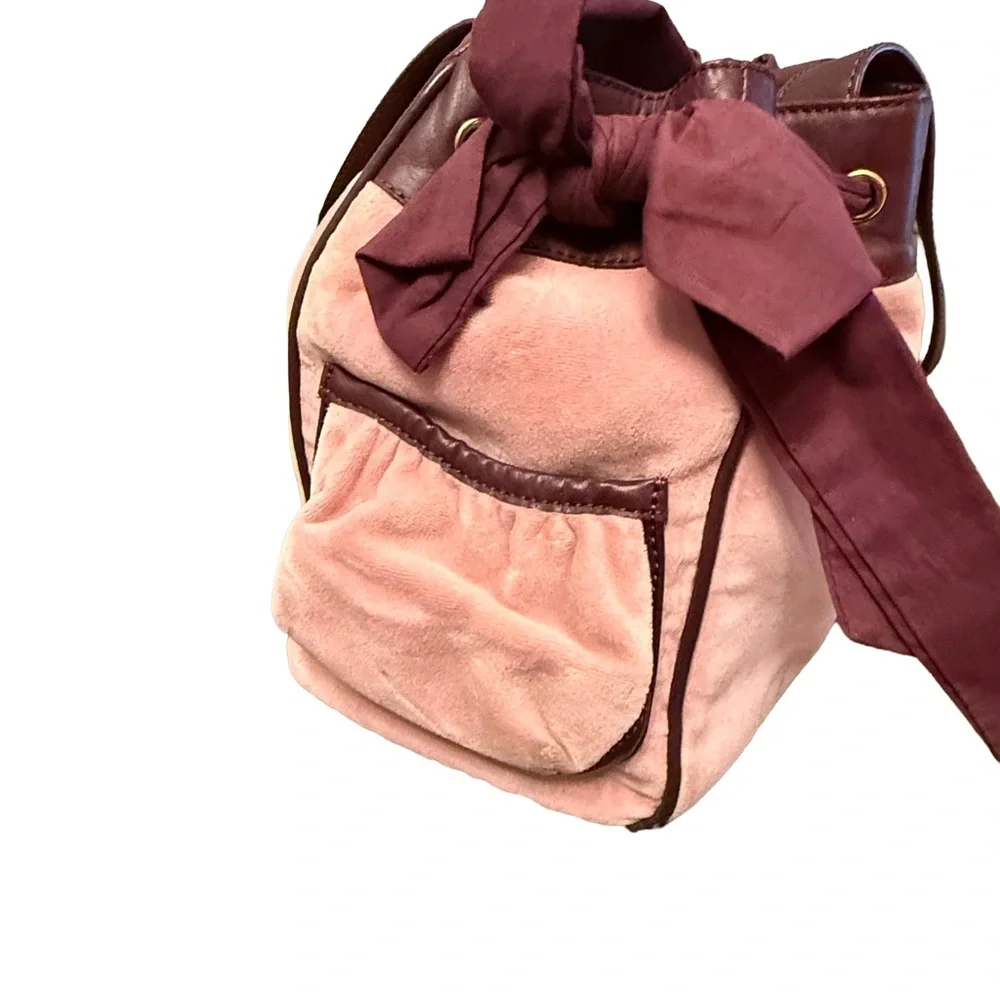 Juicy Couture Pink and Burgundy Shoulder Bag - Picture 4 of 9